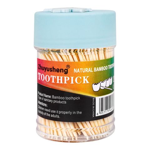 Zhuyusheng Natural Bamboo Tooth Pick Jar, 6076