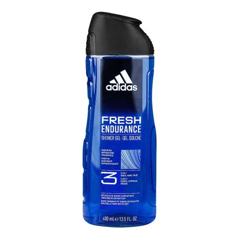 Adidas Fresh Endurance Refreshing Fragrance 3in1 Body, Hair & Face Shower Gel, 400ml
