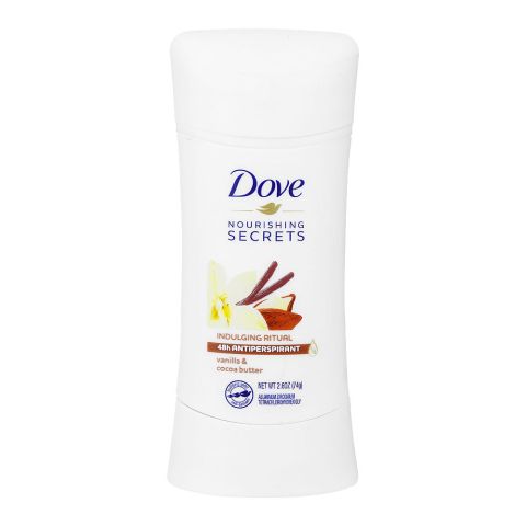 Dove Nourishing Secrets Indulging Ritual Vanilla & Cocoa Butter Deodorant Stick, For Women, 74gm