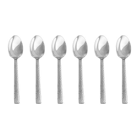 Dinette Stainless Steel Tea Spoon Set, 100c, 6-Pack, DY-012