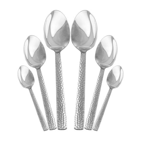 Dinette Stainless Steel Tea Spoon Set, 100c, 6-Pack, DY-012