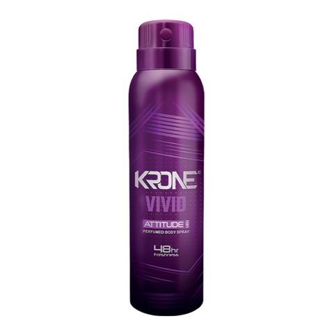 Krone Attitude Vivid Body Spray, For Men, 150ml