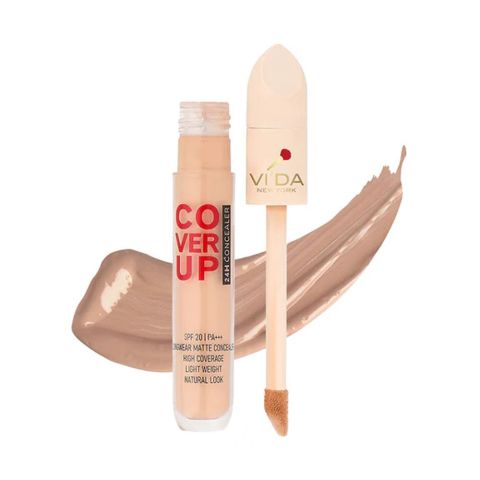 Vi'da New York Cover Up Concealer & Corrector, High Coverage, Lightweight, SPF 20, PA+++, 21 Medium