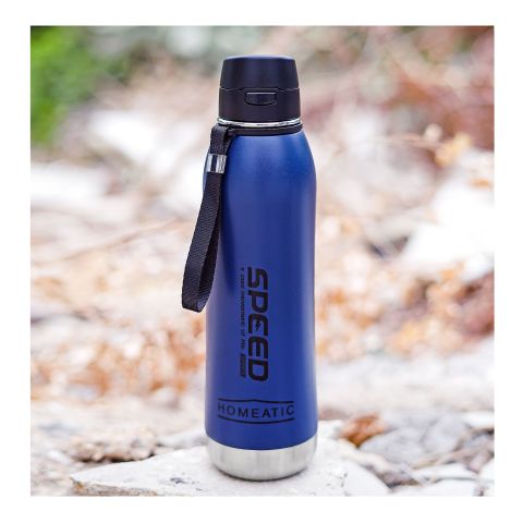 Homeatic Stainless Steel Water Bottle, 800ml, Blue, HKA-061