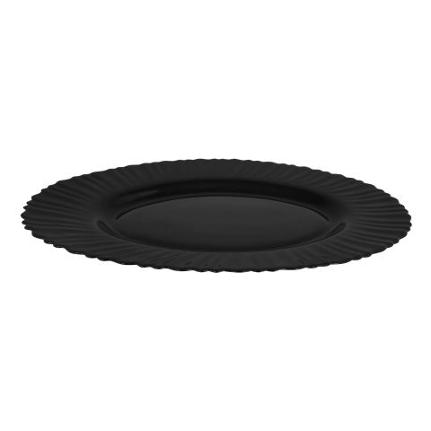 Table Top 8.5" Inches Klair Deep Plate, Black