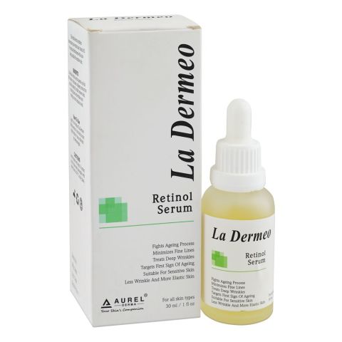 La Dermeo Retinol Face Serum, For All Skin Types, 30ml
