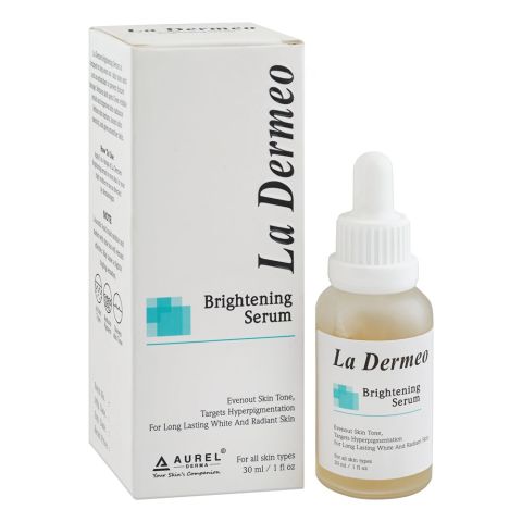 La Dermeo Brightening Face Serum, For All Skin Types, 30ml