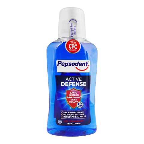 Pepsodent Active Defense Mouthwash, Antibacterial, Alcohol Free, , 300ml