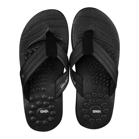 Bata Men's Rubber Flip Flops Slippers, Black, 8776406