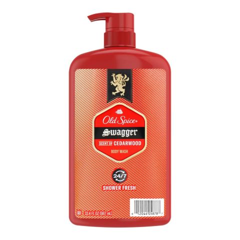 Old Spice Swagger Scent Of Cedarwood Body Wash, 987ml