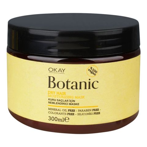 Okay Professionel Botanic Dry Hair Moisturizing Mask, Vegan, Paraben Free, 300ml