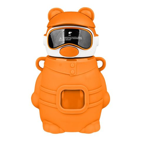 Bear Metal Water Bottle, Orange, 480ml, (6281) 0000976