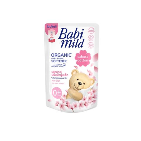 Babi Mild Organic Baby Fabric Softener With Sakura Cotton Organic Extract, For New Born/0+ Years, 570ml