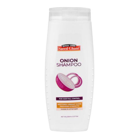 Saeed Ghani Hair Fall Control Onion Shampoo, For All Hair Types, 200ml