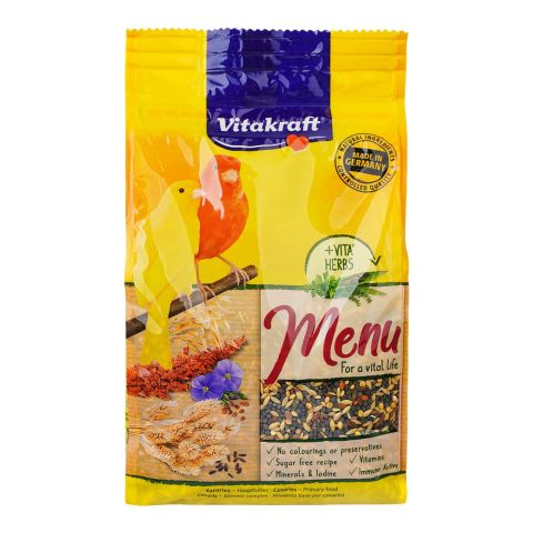 Vitakraft Bird Food Menu Canaries, 500g Pouch