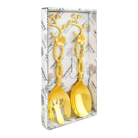 Alpen Berg Salad Server Spoon Set, 2-Pack, Orchid Gold, CD5986