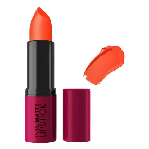 Rivaj UK Pure Matte Lipstick, Non-Drying Formula, 01