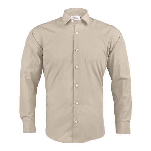 Pace Setters Men's Light Fawn Solid Shirt, PS-2195