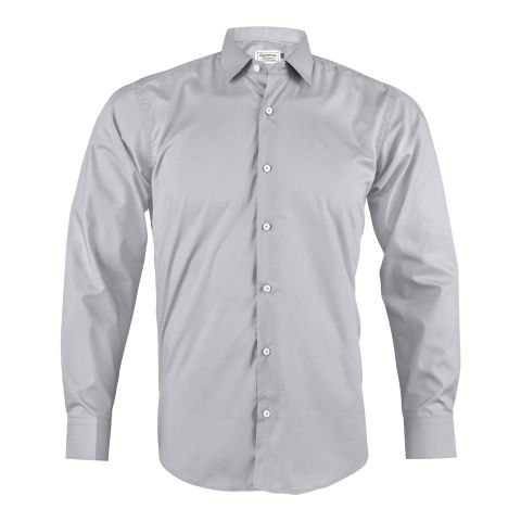 Pace Setters Men's Silver Solid Shirt, PS-2195