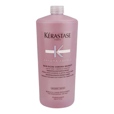 Kerastase Chroma Absolu Bain Riche Chroma Respect Shampoo, For Color Treated Hair, 1000ml