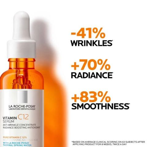 La Roche-Posay Pure Vitamin-C 10% Anti-Aging Serum, For Sensitive Skin, 30ml