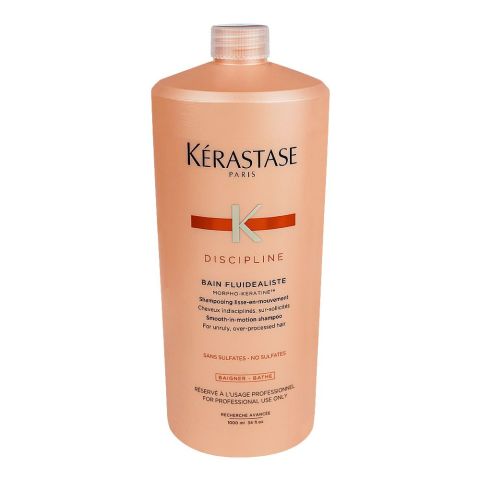 Kerastase Discipline Bain Fluidealiste Shampoo, For Frizzy and Unruly Hair, 1000ml