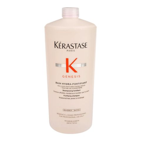 Kerastase Genesis Bain Hydra-Fortifiant Shampoo, For Damaged and Over-Processed Hair, 1000ml