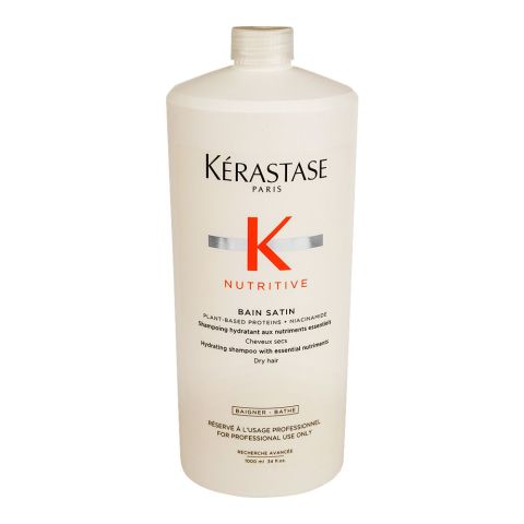 Kerastase Nutritive Bain Satin Shampoo, For Dry Hair Types, 1000ml