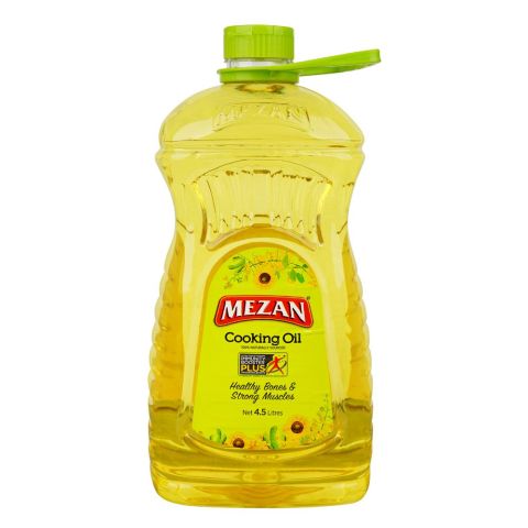 Mezan Cooking Oil, 4.5 Liters Bottle