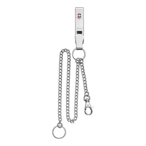 Victorinox 4.1860 Multiclip Belt with 2 Loops Hanger and Chain, 520mm, Silver