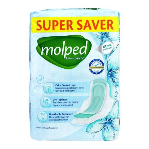 Molped Maxi Thick Extra Hygiene Shield, Long, 30-Pads Super Saver