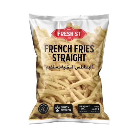 Fresh Street Straight French Fries, 0% Trans Fat, Cholesterol Free, 1kg