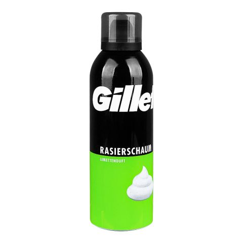 Gillette Lime Scent Shaving Foam, 200ml