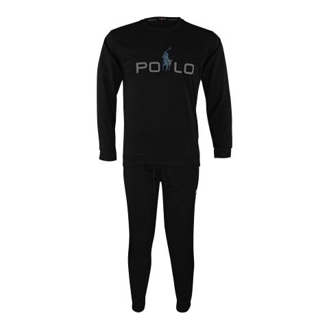 Polo Men Tracksuit, Sweatshirt and Trouser, Black