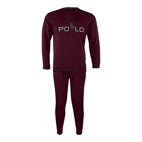 Polo Men Tracksuit, Sweatshirt and Trouser, Maroon