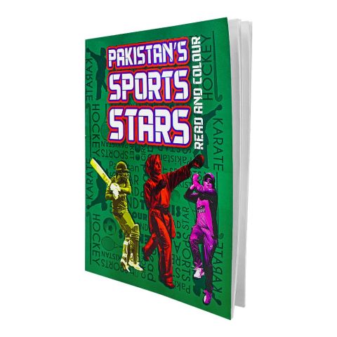 Pakistan's Sports Stars: Read and Color Book