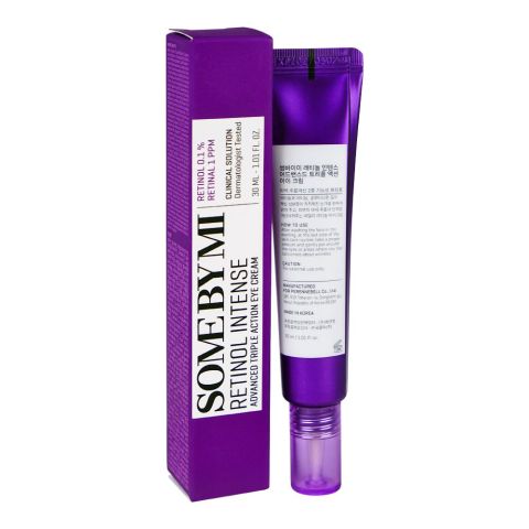 Some By MI Retinol Intense Advanced Triple Action Eye Cream, For Dark Circles and Fine Lines, 30ml