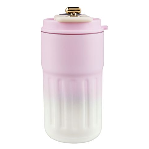 Stainless Steel Temperature Display Insulated Vacuum Coffee Mug, Pink, (80006)0000989