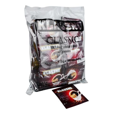 Klassno Classic Premium Blend Coffee Sachet, 1.5g