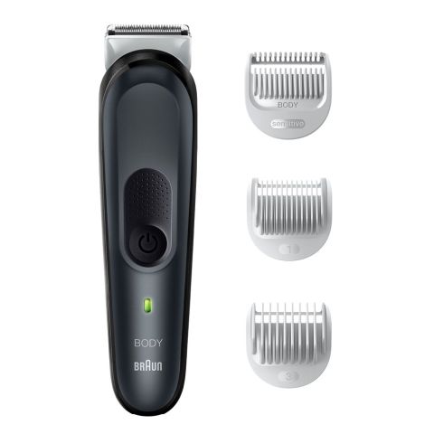 Braun Series 3 Body groomer BG3340 With Skin Shield technology, 80min Runtime, 3 Tools, BG-3340