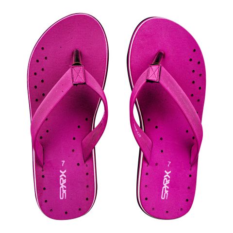 Bata Women's Rubber Flip Flops, For Home & Casual Wear, Purple, 6779402