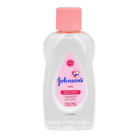 Johnson's Baby Oil, No Parabens and Phthalates, 200ml