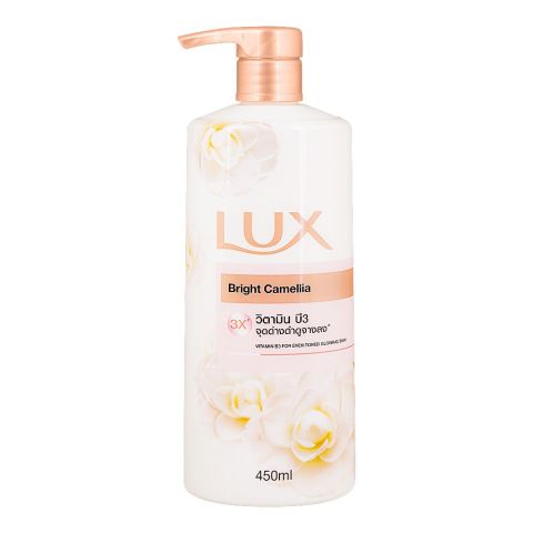 Lux Bright Camellia Body Wash With Vitamin B3, 450ml