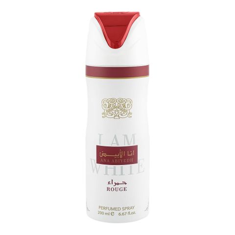 Lattafa I Am White Ana Abiyedh Rouge Body Spray For Men & Women, 200ml