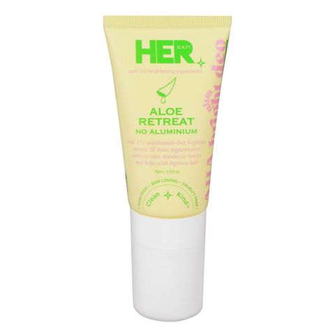 Her Beauty Aloe Retreat Ultra Bright A-HA Deodorant, No Aluminium, 70ml