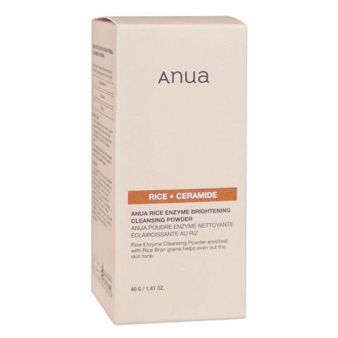 Anua Rice+Ceramide Enzyme Brightening Cleansing Powder, For Dry Skin, 40g