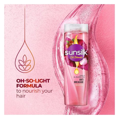 Sunsilk Oil Blends Anti Breakage Shampoo With Onion &amp; Jojoba Oil, 380ml