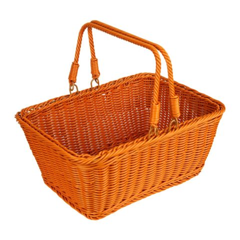 Inaaya Traders Rattan Picnic Basket With Double Handle