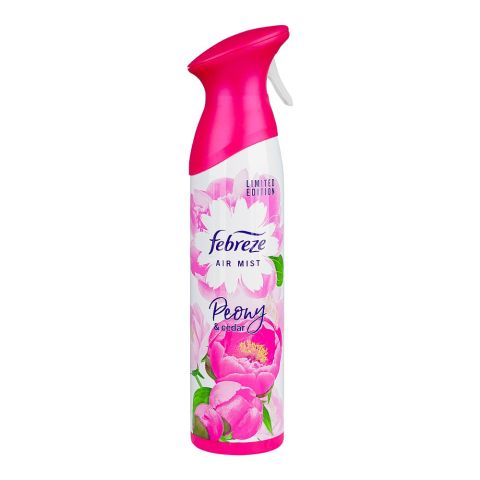 Febreze Peony & Cedar Air Mist Spray, 185ml