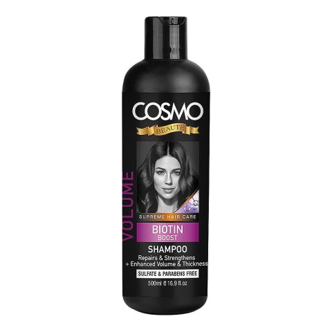 Cosmo Beaute Biotin Boost Volume Shampoo, Sulphate & Paraben Free, 500ml
